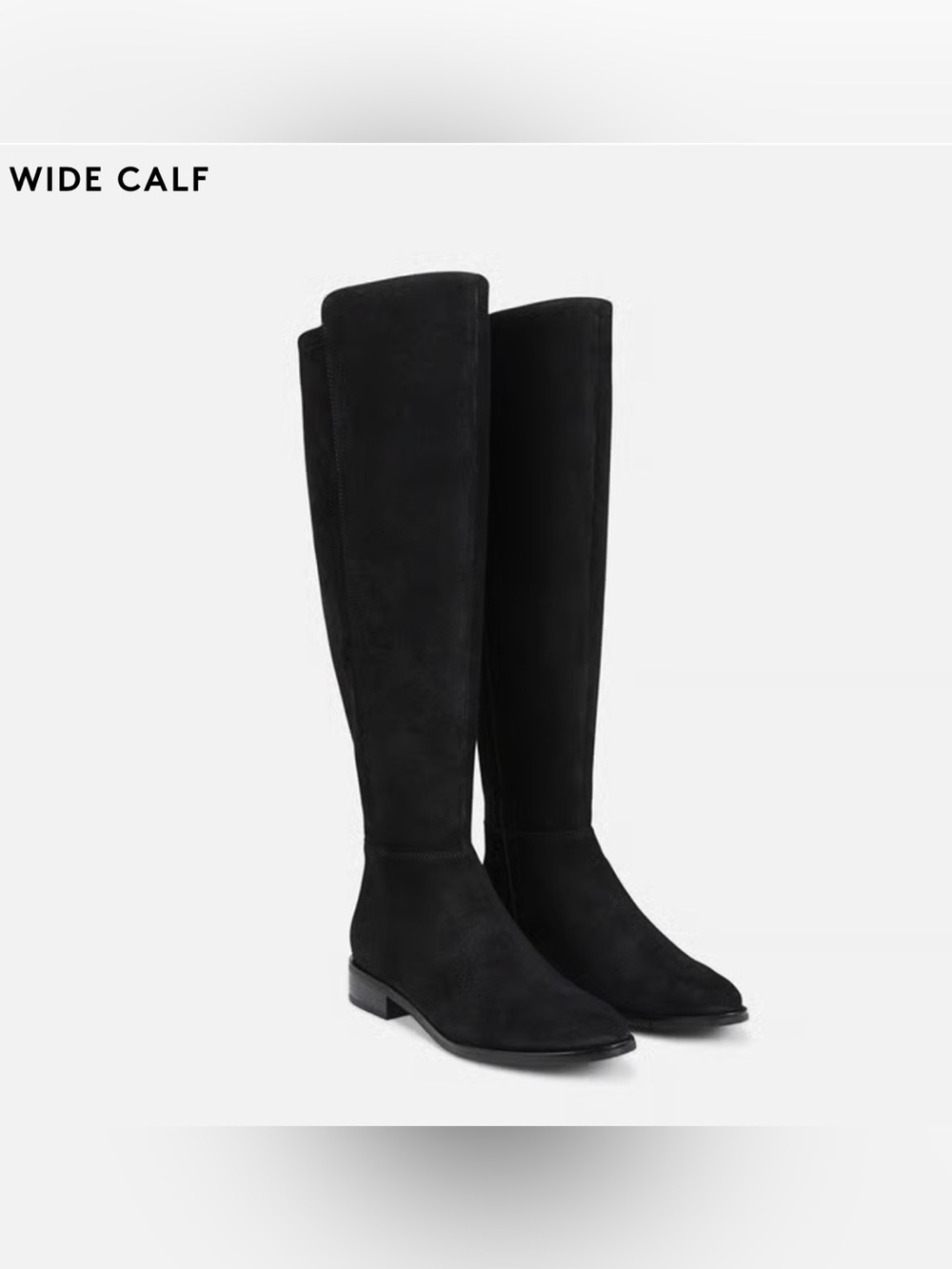 Blondo Black Wide-Calf Suede Knee High Boots SZ 9.5